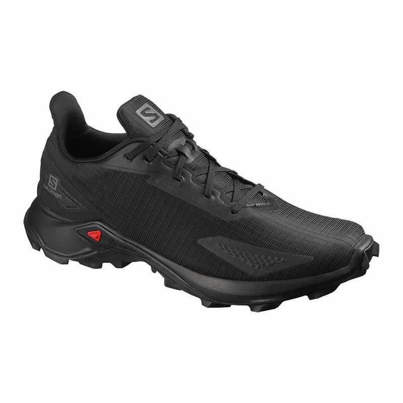 Salomon Singapore Mens Trail Running Shoes - ALPHACROSS BLAST Black | 25108-WTLP